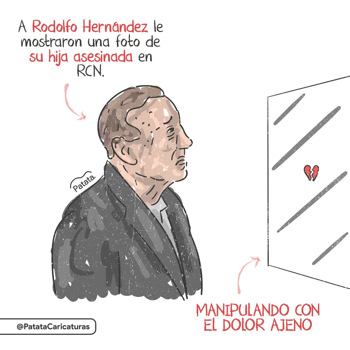 PATATAdibujo's tweet photo. Sin respeto por el dolor ajeno. Rodolfo Hernández en RCN.
🧵 https://t.co/nVe4vckAD9
