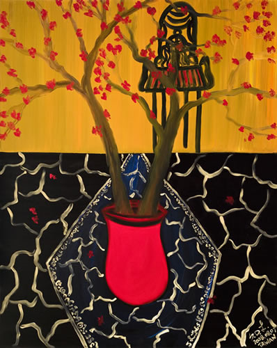 <Sit Enjoying the Blossoming Grand Luck>
Take a Seat Series 
Oil on canvas

#FridayVibes #fridaymorning #relaxation #peaceful #art #artwork #artlover #artist #painting #artistontwittter #oilpainting #ContemporaryArtist  #contemporarypainting
#アート #油絵 #現代アート