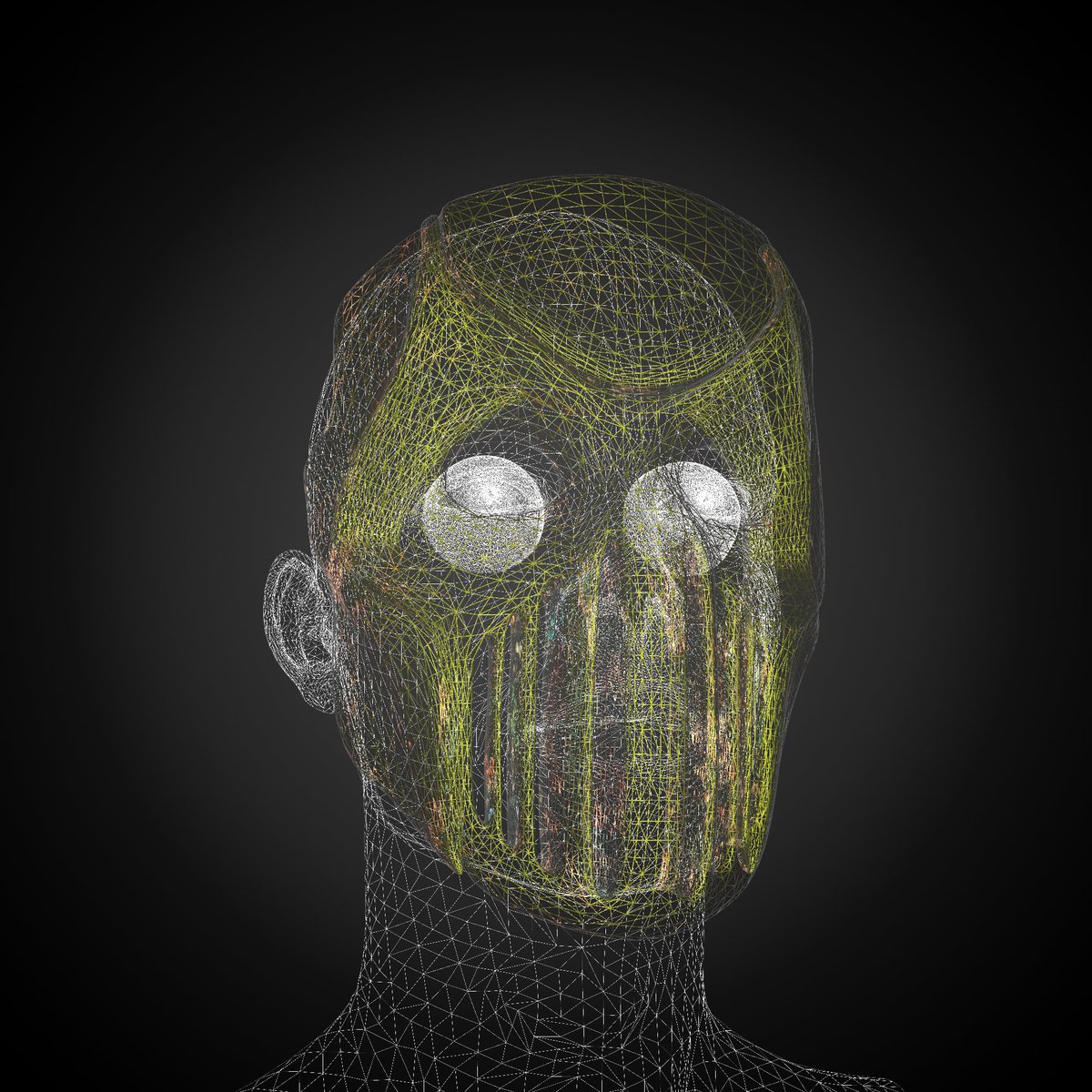 nftdoga's tweet photo. working on my new collection name is Mask/ON collection. Some spoiler is here 🪸 

This is not the full state of my work. As a spoiler, I present to you the wireframe demonstration🤍

#NFTCommunity #APECOIN #3dmodeling #NFTs https://t.co/DbKMx3nX49