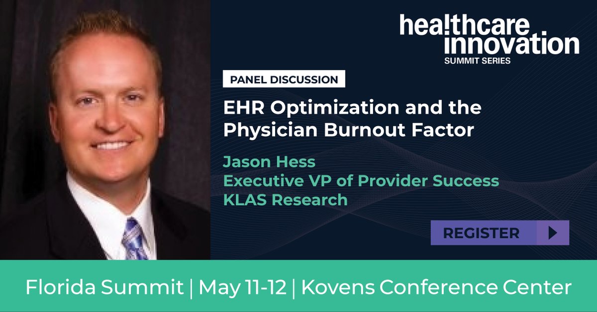 HCInnovationGrp's tweet photo. Jason Hess - Executive Vice President of Provider Success of @KLASresearch  will be joining our EHR Panel at our Florida Summit. @Jason_Hess_KLAS 

Register now: https://t.co/r0zJhekOo3

#HITSUMMIT
#HITFLORIDASUMMIT2022
#CYBERSECURITY
#EHR PANEL
#KLASRESEARCH https://t.co/dffSdSOerM