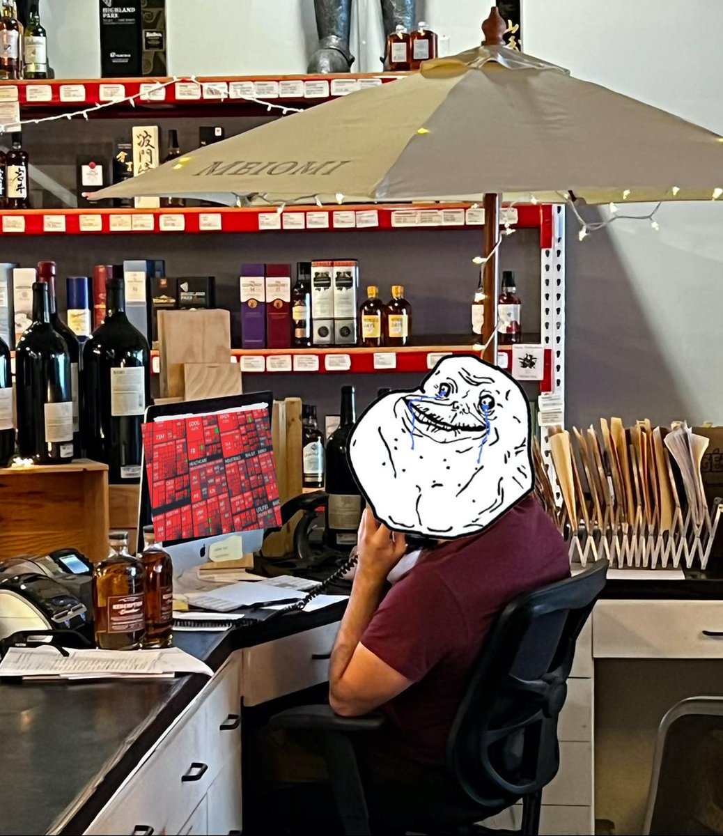 BradysWine's tweet photo. Have you checked on your portfolio? It's OK to drink people. https://t.co/ic6Qb7B4la
