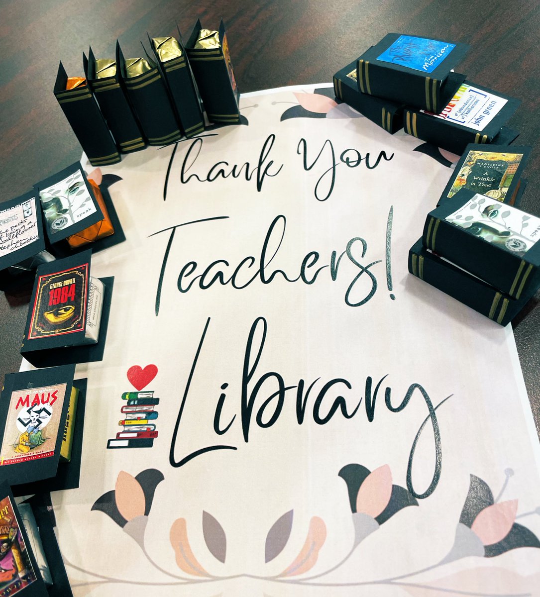 LibrarianAnGe's tweet photo. #EHS_Library would like to thank all our wonderful teachers with a special book collection.
Don’t forget to pick up your copy. https://t.co/imAmlgJjyj