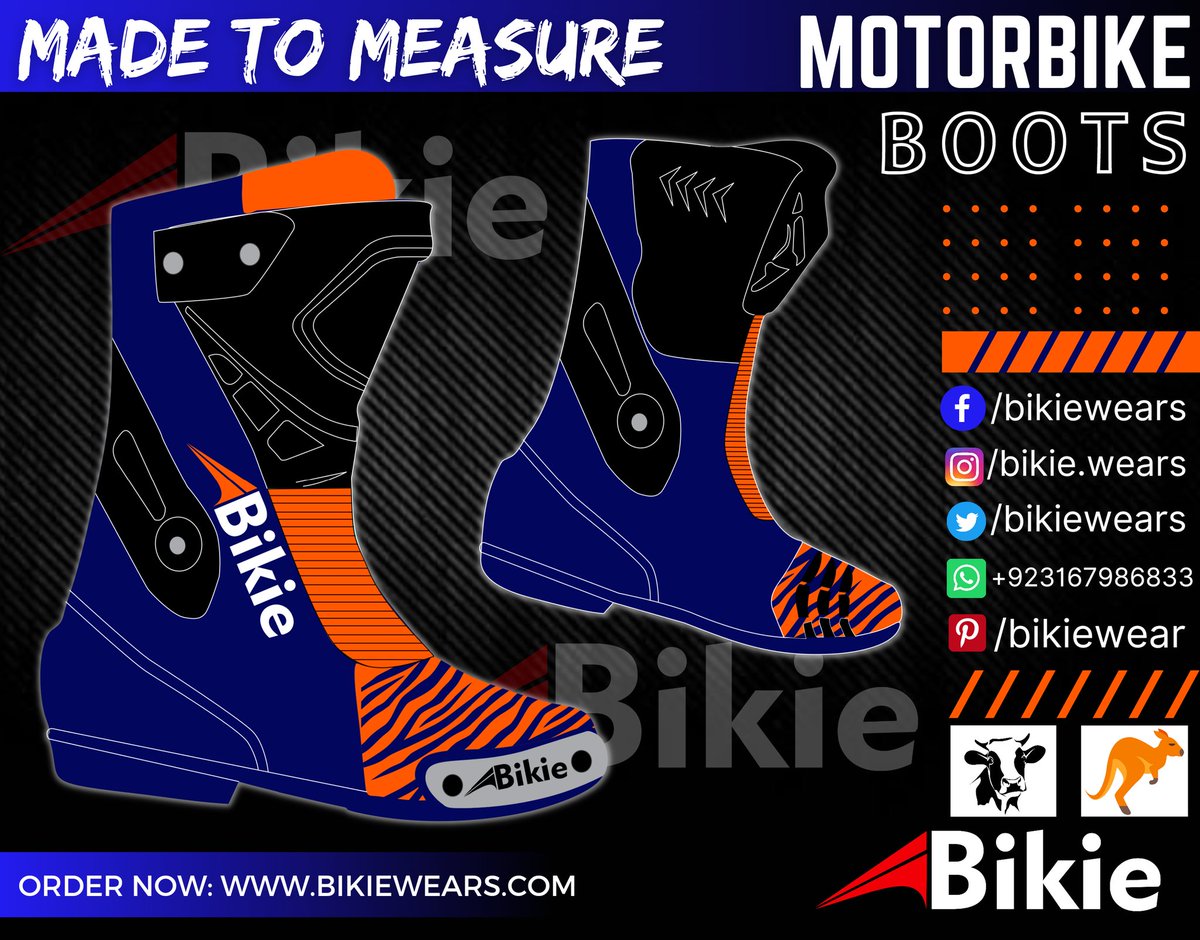 BikieWears's tweet photo. ✅ "Motorbike shoes" in different attractive color combination 🙃. Motorcycle Boots convince with safety and stability 👍 and they offer a sporty racing design.❤️ 
These boots will provide you the following amazing features:

Custom design
TPU protectors at the shin, ankle, heel https://t.co/UDajQLlCxG