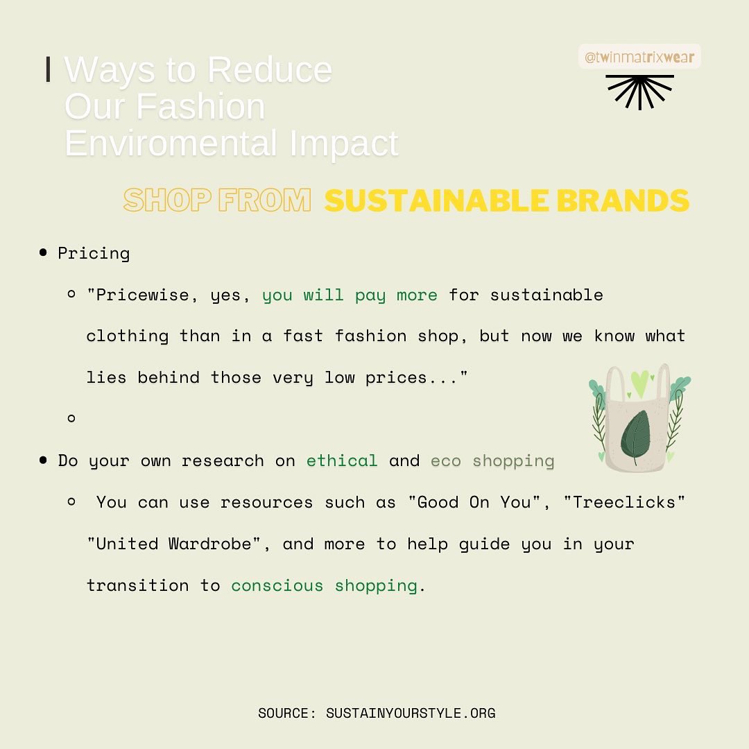 esotericavenue's tweet photo. Ways to Reduce Our Fashion Environmental Impact. #ecoshopping #mindfulshopping https://t.co/rq8QxAKLdF
