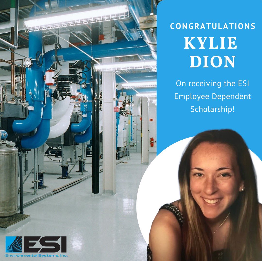 Kylie Dion is this year’s recipient of the ESI Employee Dependent Scholarship. She is studying History at Worcester State University and will be starting her junior year in the fall! Way to go Kylie!
