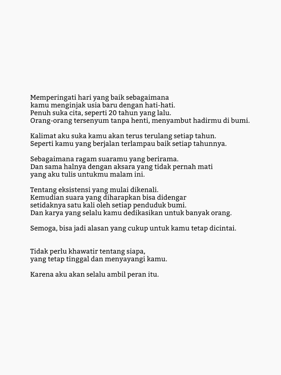 tms! happy birthday 🦊! kalo sedih jangan lupa dateng ke aku. aku jual tisu. beli dua gratis aku.