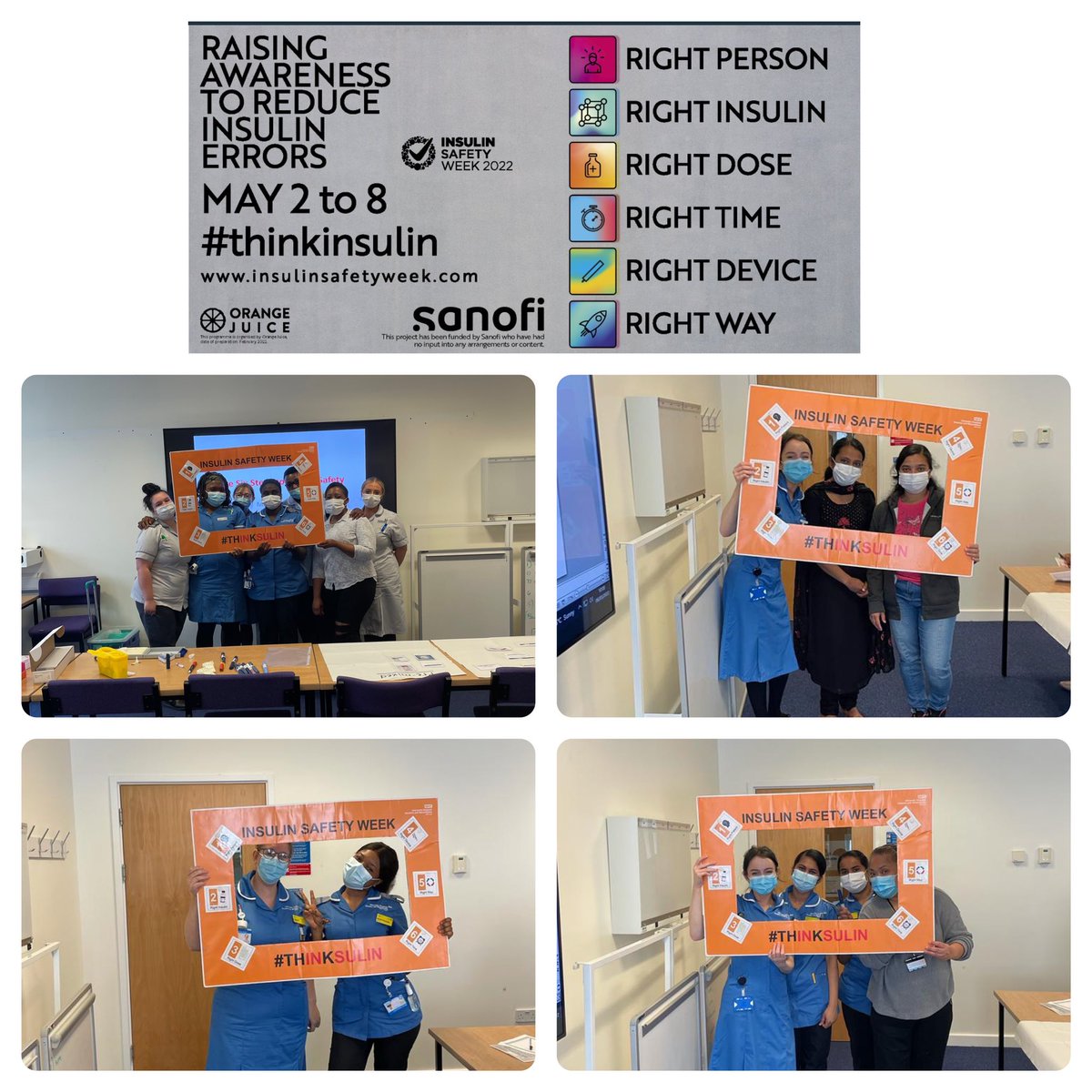 Raising awareness of insulin safety today <a href="/nhsuhcw/">UHCW NHS Trust</a> #insulinsafetyweek #thinkinsulin #diabetes @InsulinSafety22