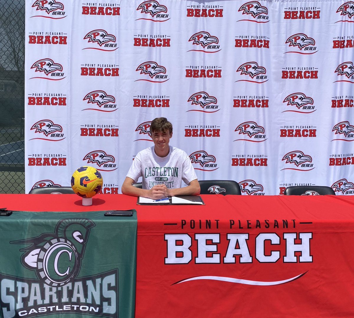 AthleticsBeach's tweet photo. Congratulations to Tanner Curtis who will be continuing his academic and soccer career at Castleton University next year! https://t.co/C6ZuLkFfOX