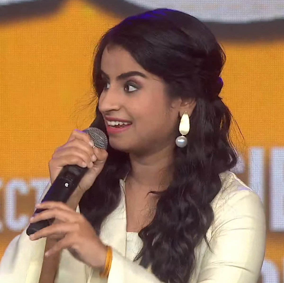 rameshlaus's tweet photo. . @sivaangi_k gave a cute speech at #Don pre-release event..

She thanked every single person who worked in the movie.. https://t.co/B7qr85WdLK