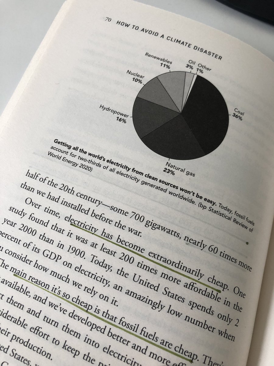 raziakkhan's tweet photo. Today’s reading - the reason why electricity (had) become so cheap was because fossil fuels (were) so cheap
#HowToAvoidAClimateDisaster
See the opportunity? https://t.co/yv088FCupb