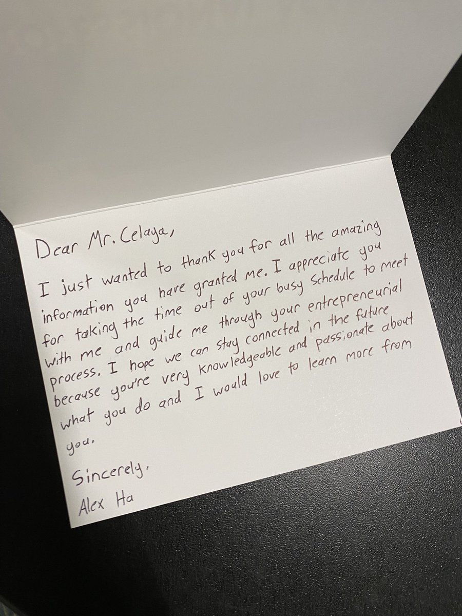Alex_Ha_METTech's tweet photo. Wrote a thank you letter to my mentor! I wanted to thank him for all the knowledge he gave me. #PeoriaMET #PeoriaMETTech https://t.co/7y63U9kjsO