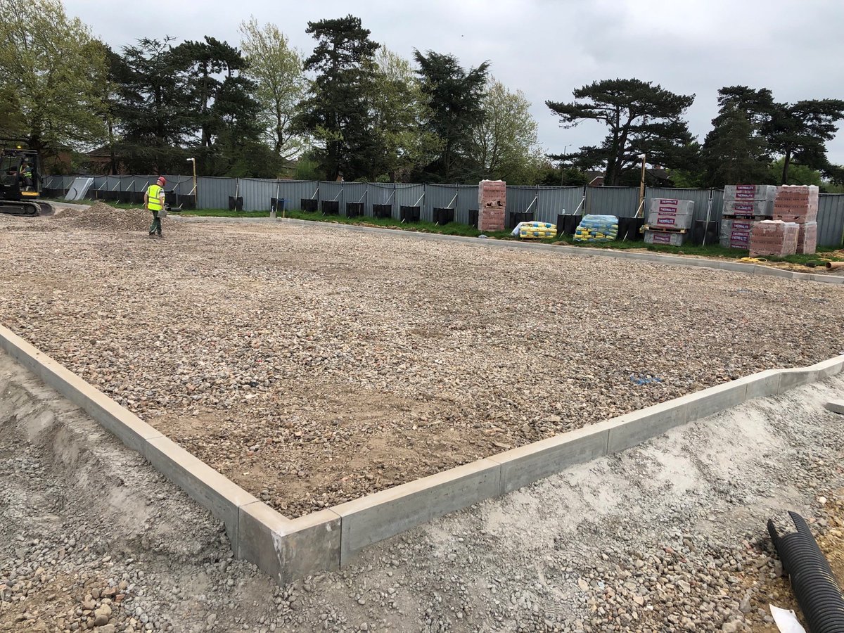 Works at @BaxallPWCC have progressed at speed these last few weeks! Well done to Razvan Istrate and Team. 

The substructure is complete, with floor planks to follow and the car park is well underway, ready for the asphalt base next week. 

Great work all! #teambaxall