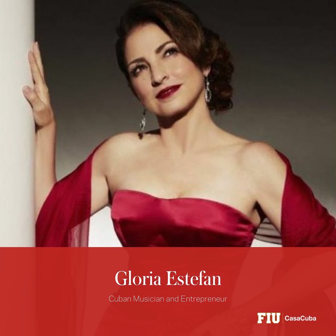 CasaCuba_FIU's tweet photo. CasaCuba highlights Gloria Estefan for her musical impact.
#cubanstars #CasaCubaFIU #GloriaEstefan https://t.co/9qEucQTMKv
