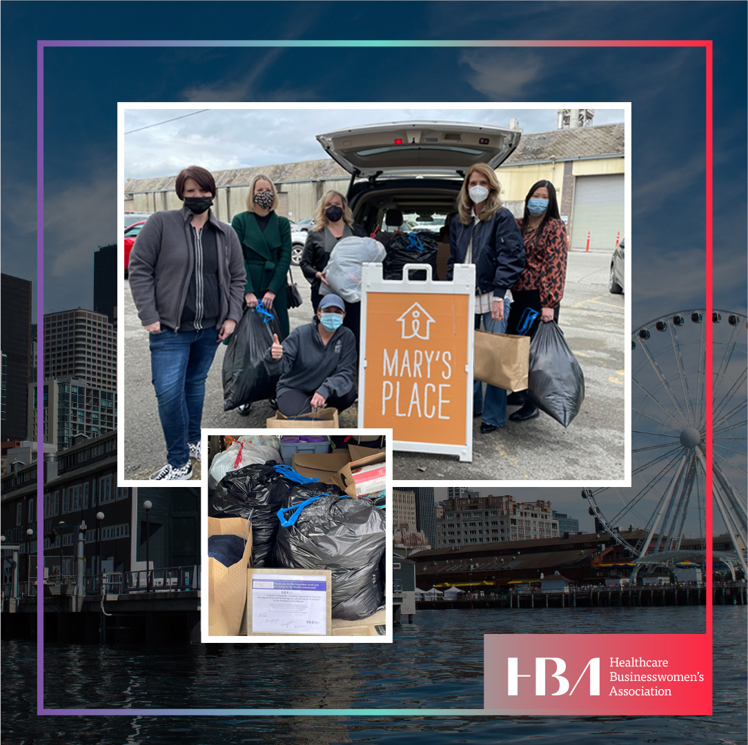 HBAPacific's tweet photo. So proud of the #HBASeattle chapter and their donation to @MarysPlaceWA a non-profit helping women and families move into stable housing and rebuild their lives. Seattle leadership delivered a van full of clothes, toiletries and essentials to Mary's Place leadership. #HBAImpact https://t.co/kCtUyzfLM0