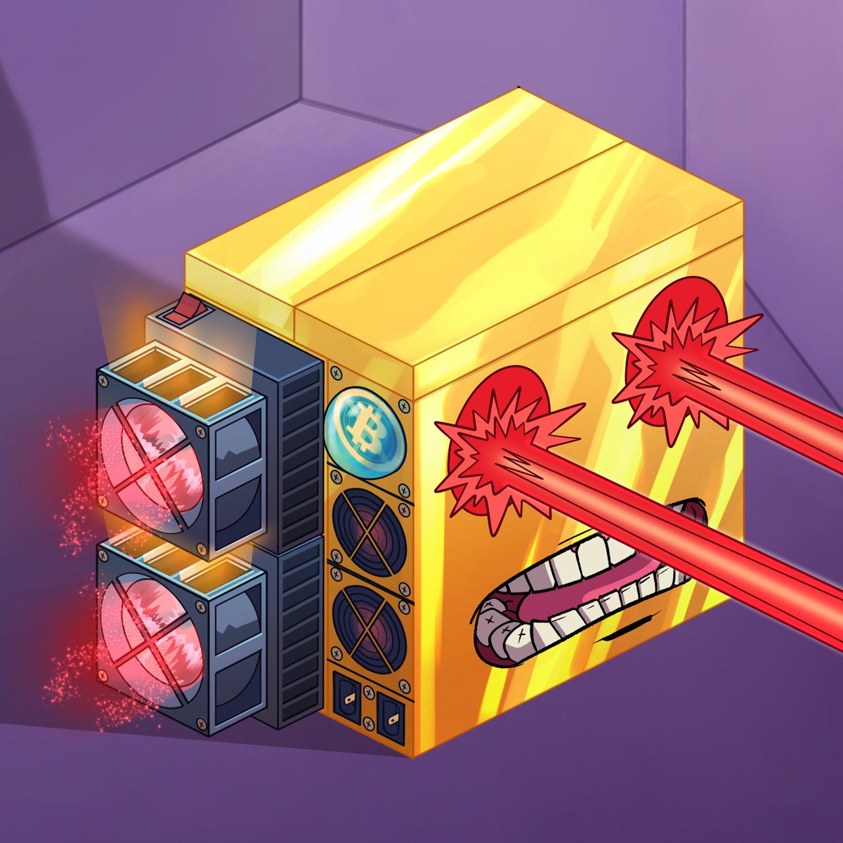 The CMC #NFTCommunity welcomes another #NFT to the party! 🤘

Say hello to Billy, the craziest of the laser beam #miners we got. Stay out of sight! 

Join us for more! ⚒️

#NFTdrop #NFTs #NFTCollection