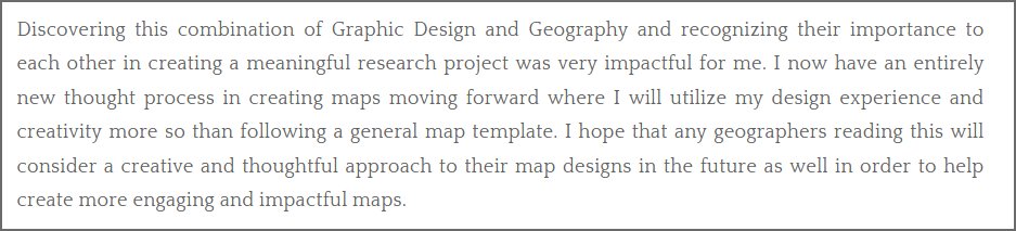 cmaplab's tweet photo. In previous coursework, Eli Vinson found GIS to primarily an analytical tool. Through the class focus on qualitative GIS, he writes about how he's come to see intersections between his interest in graphic design and the working "geo(graphically)".  https://t.co/mxjCAipO70 https://t.co/d515I634LD