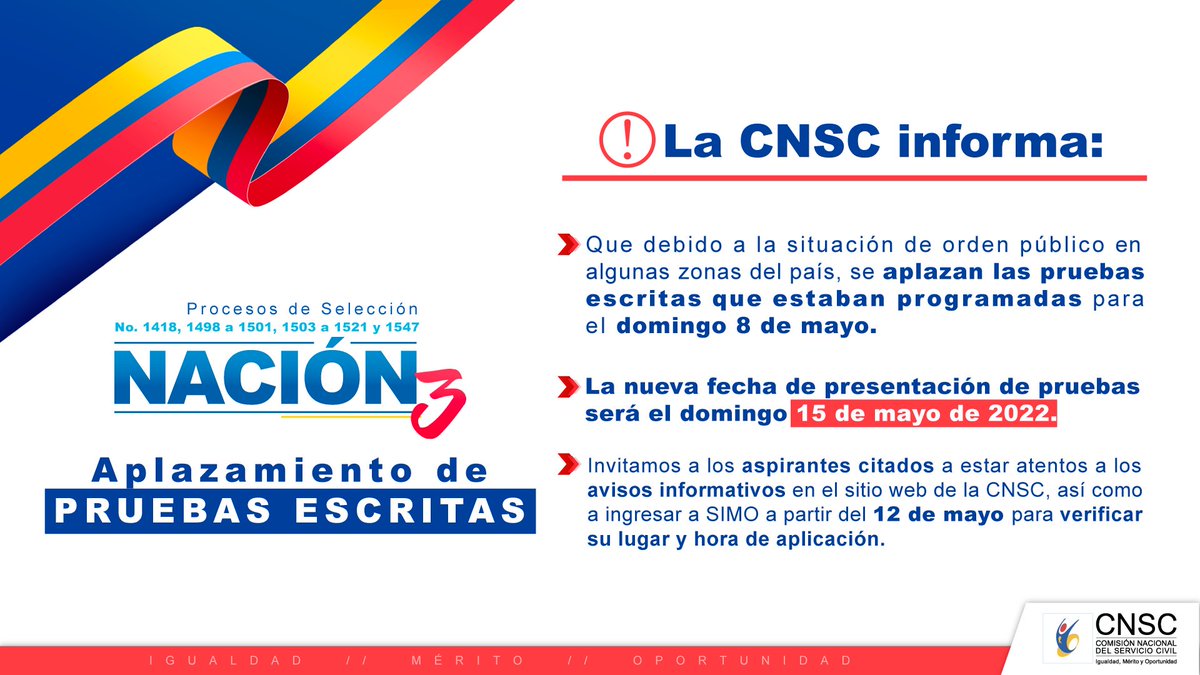 Comisión Nacional del Servicio Civil tweet media