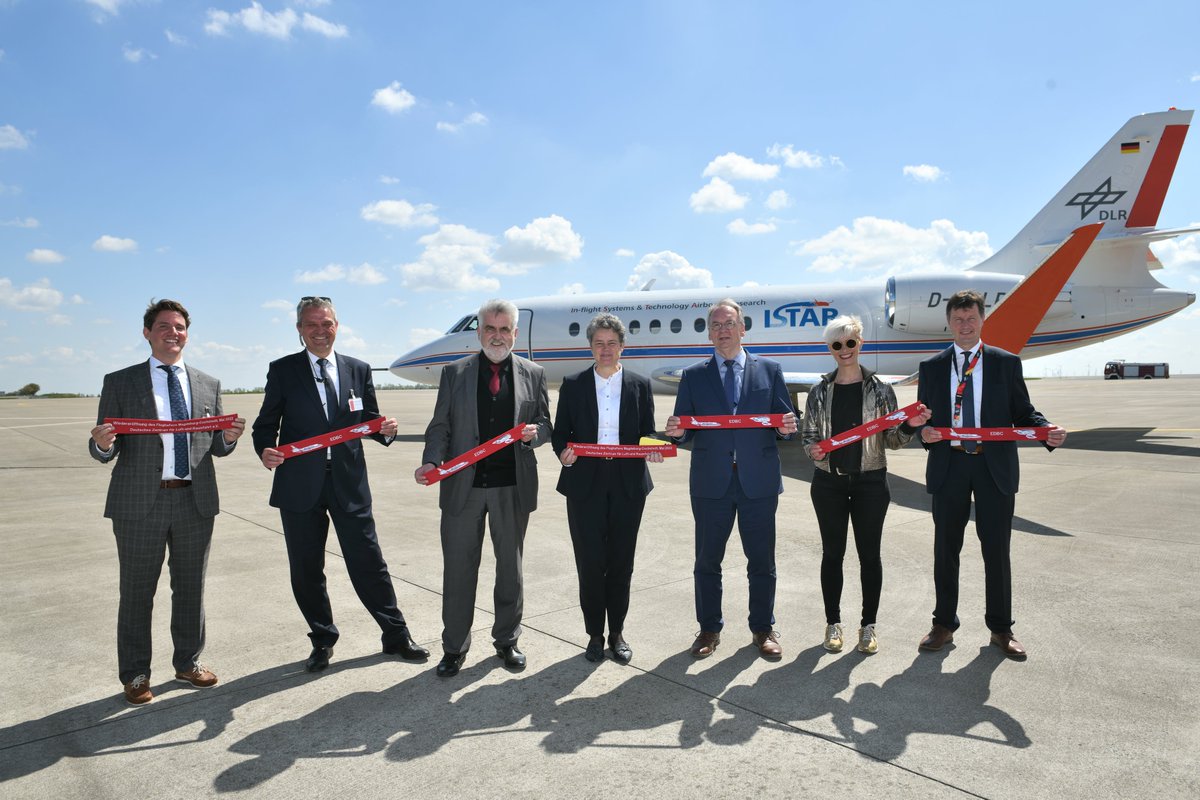 DLR_en's tweet photo. The official reopening took place today, marking Magdeburg-Cochstedt’s return to the German aviation network under the IATA code #CSO – attended by representatives from politics, research &amp; industry, and our very own #ISTAR. ✈️ https://t.co/BFbZlSRSAd