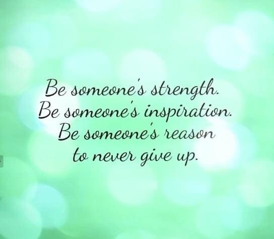 carolinemorrow's tweet photo. Encourage others to very day! #betheirstrength #inspiration #reasonnevertogiveup https://t.co/XA3BjHFxMK