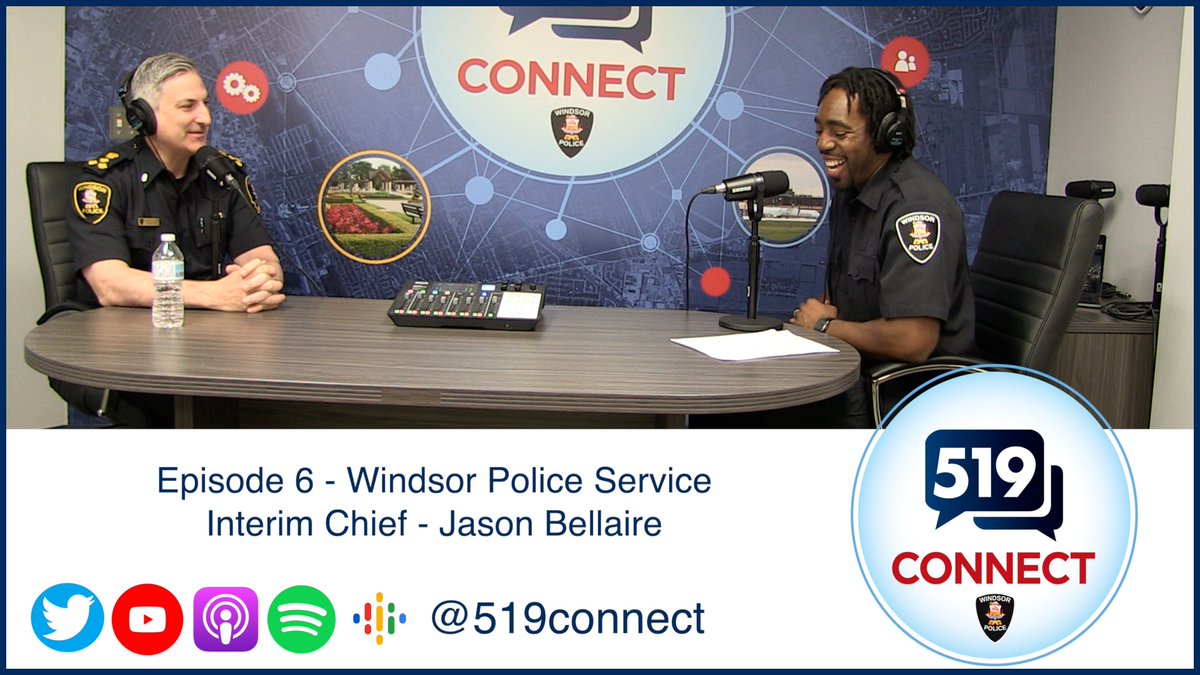 519connect's tweet photo. Episode 6 @Adjetey_wps speaks with @windsorpolice Interim Chief Jason BELLAIRE about numerous topics from his career, goals and vision, community engagement and even cooking.

Find #519connect #Podcast on your favourite platforms https://t.co/vAgoPOs0R8 

#LetsHaveAConversation https://t.co/6n90cpCaDb