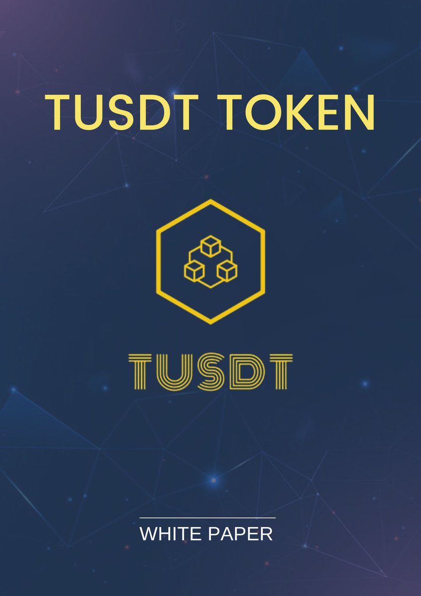 TusdtCoin's tweet photo. TUSDT white paper.
tusdt is a token that can be held for a long time profitably.
Daily dividend #USDT.
Very fair mechanism. https://t.co/MpEaTTkUVM