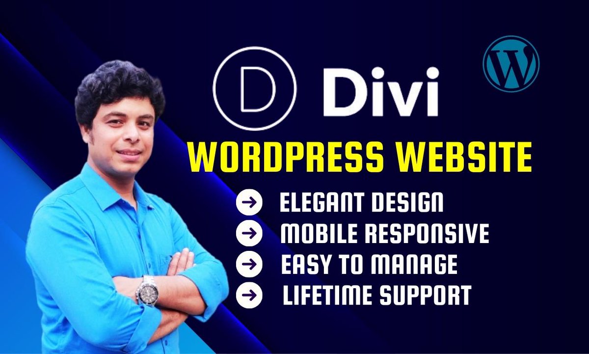 I will design  WordPress divi website using the divi theme and divi builder
➤Divi Theme customization
➤Clean &amp; Elegant WordPress Website Design
➤Revolution Slider set up 
Hire Me:fiverr.com/share/QDv23e
#IGOT7 #YedamTheBrightestStar
#diviCustomization #diviBuilder #diviExpert