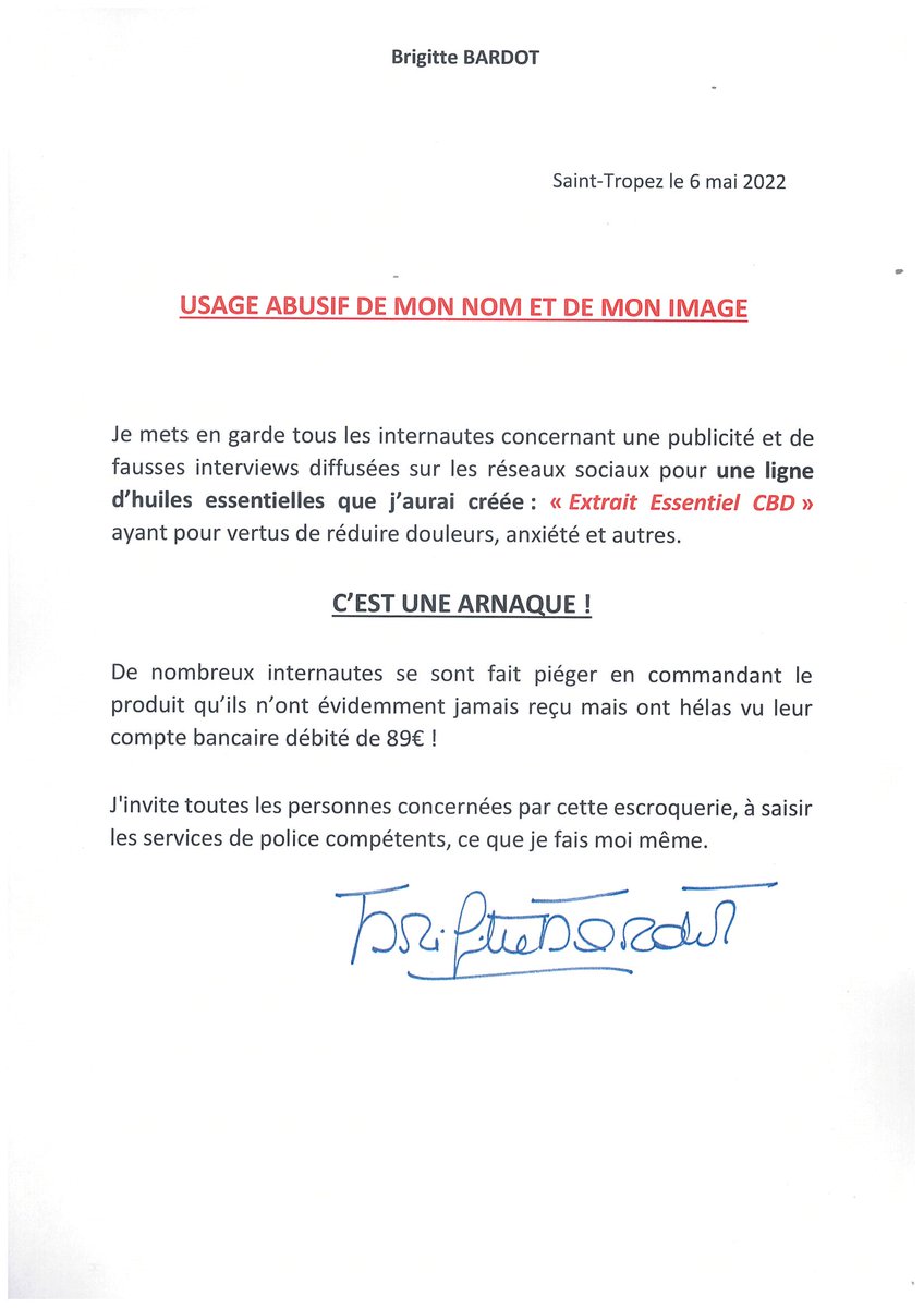 Brigitte Bardot tweet media