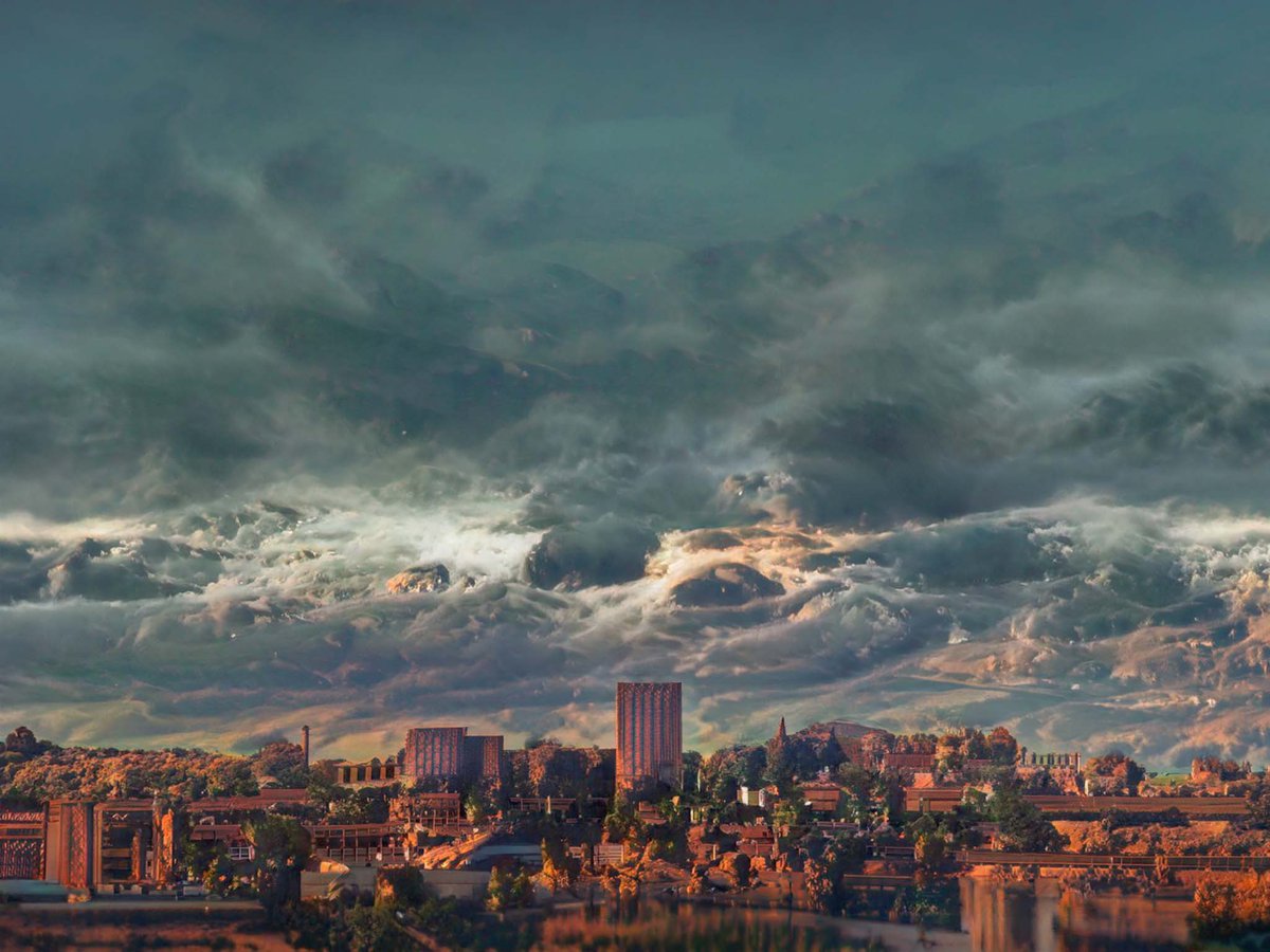 Theyhrite's tweet photo. Experimenting with Photoshop Neural Filters once again on environments which it was probably not meant for. Results are surprisingly not too shabby! https://t.co/xFAdAJKL4c