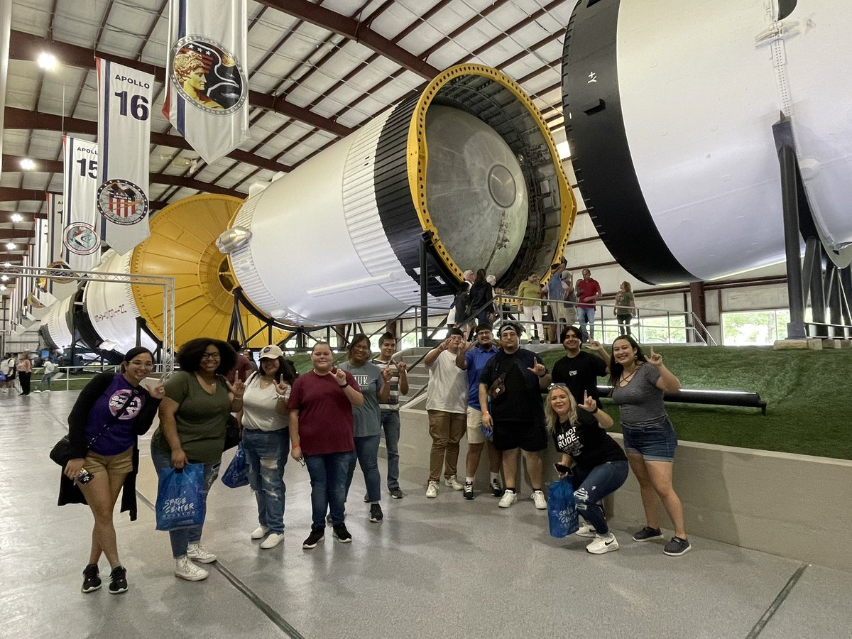 TAMUK_SSS's tweet photo. SSS &amp; STEM participants are back from their Cultural Education trip! Students toured TAMU - Galveston graduate programs.  They completed 3 different  STEM based lessons at NASA - Johnson Space Center, and met with TAMUK Alumn, Larry Dungan 1996, who works their! #firstgeneration https://t.co/hMJUpiCnfw