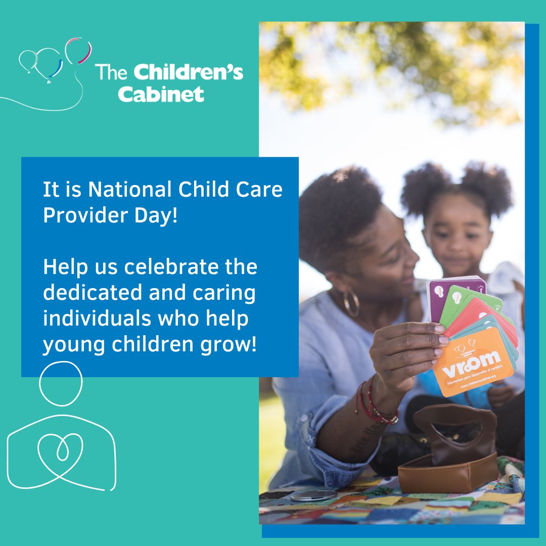 ChldrnsCabnt's tweet photo. Today is National Provider Day and we know sooooo many great child care providers in our great state who go above and beyond for children each day. Thank you! https://t.co/dZ28YedaHT