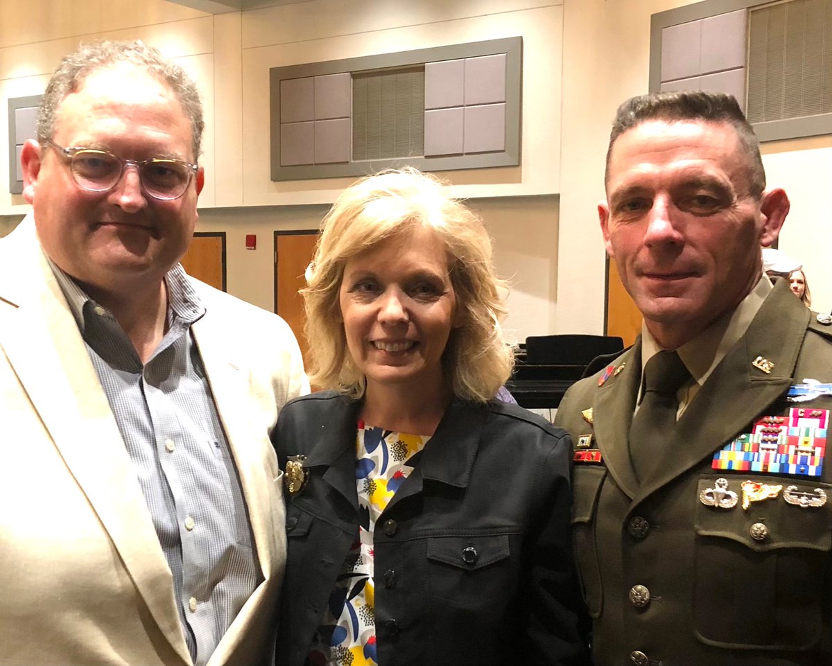 Thanks to Brigadier General and Mrs. Masaracchia of @USArmyMCCoE for visiting @UCentralMO to help commission 16 new 2LT’s this morning @UCentralMO 
Great wisdom delivered by @MSNCMD_MAZ #educationforservice