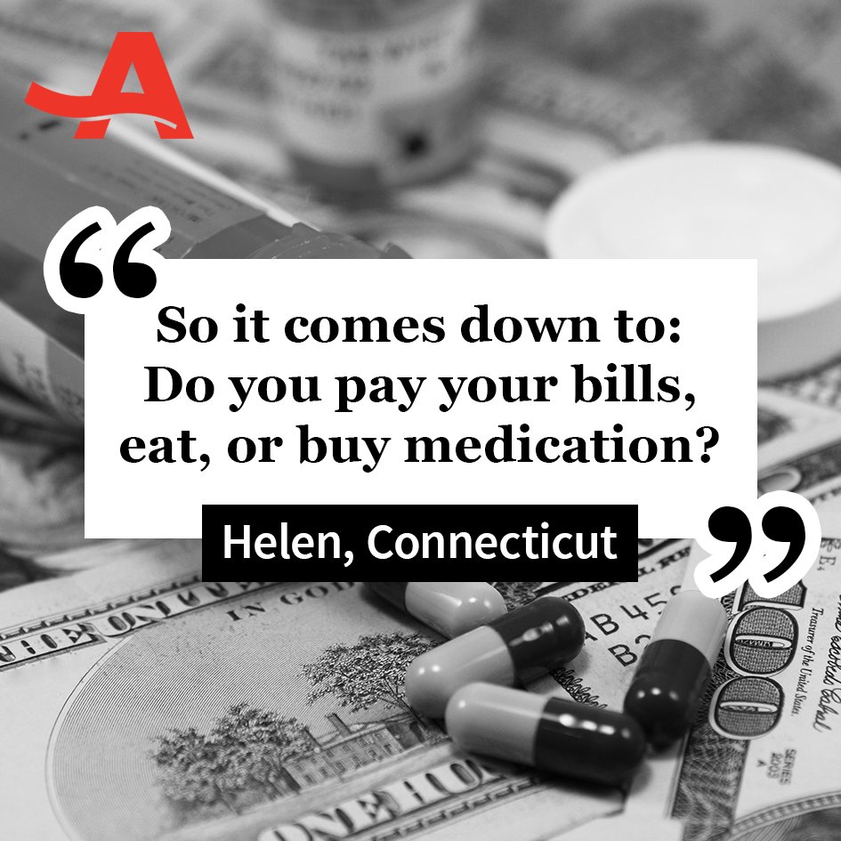 AARPadvocates's tweet photo. Americans are forced to make decisions like these every day! Congress, it's time to allow Medicare to negotiate for lower drug prices. #FairRxPricesNow https://t.co/CxPxjsJ3dw