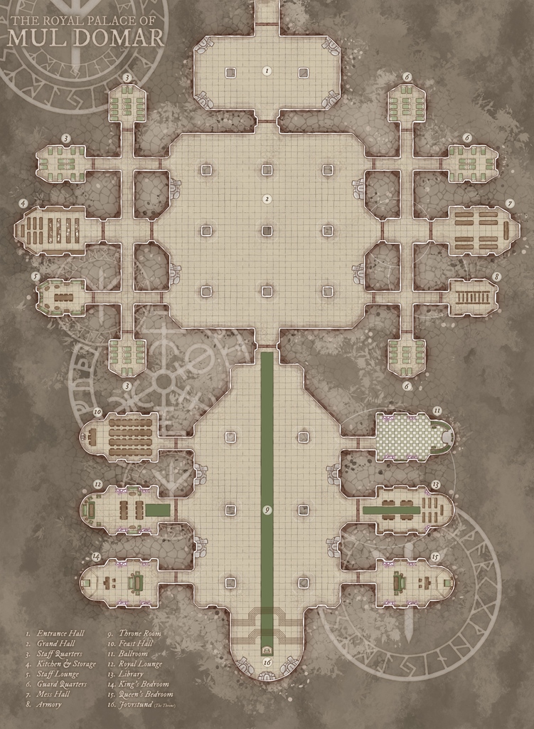 SusanforUS's tweet photo. King Girrae VI of the Domar dwarves has his court in the Royal Palace of Mul Domar. To outsiders this is a large building hewn into the cave walls of the mountains City of Mul Domar.
https://t.co/A4oF5UAoz0

#fantasymaps #rpg #dnd #cartography https://t.co/eP79suuBUi