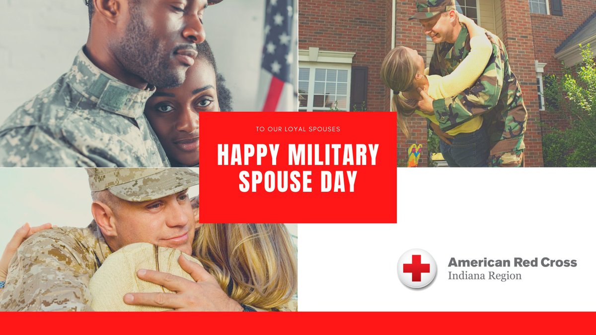 indianaRedCross's tweet photo. We see you and we appreciate you❤️ Happy Military Spouse Day
To find ways to support military families use this link ->https://t.co/FsjLfbFEjv
#indianaredcross #americanredcross #militaryfamilies #whyiredcross https://t.co/KgPa4XZaL1