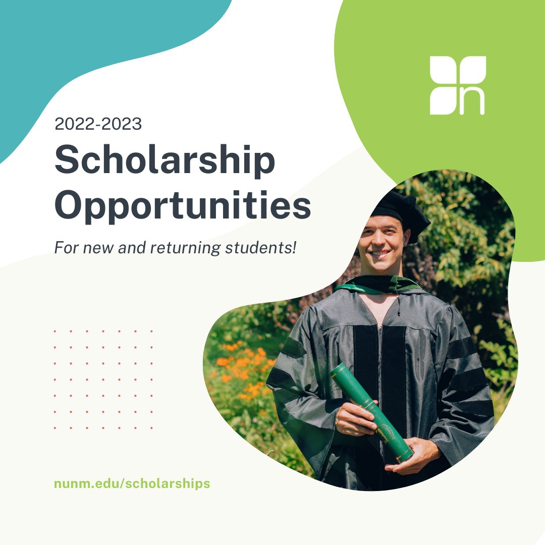 NUNM_EDU's tweet photo. Scholarships for both new and returning students for the 2022-2023 year are still available! New students, you’ll want to get your application in as soon as possible, as remaining funds are limited. Returning students, your deadline is is 7/1.
Info --> https://t.co/sF8HmI778x https://t.co/LdEnzKY026