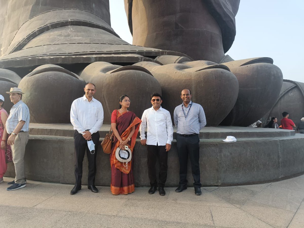 DrSudhakar_'s tweet photo. Fruitfully ended Day 2 of ‘Swastya Chintan Shivir’, 14th Central Council of Health &amp; Family Welfare meeting.

Visited Statue of Unity today. This engineering marvel is a fitting tribute to Sri Sardar Vallabhai Patel ji, the Ironman India is proud of.
@mansukhmandviya @MoHFW_INDIA https://t.co/1tv5QIxeQf