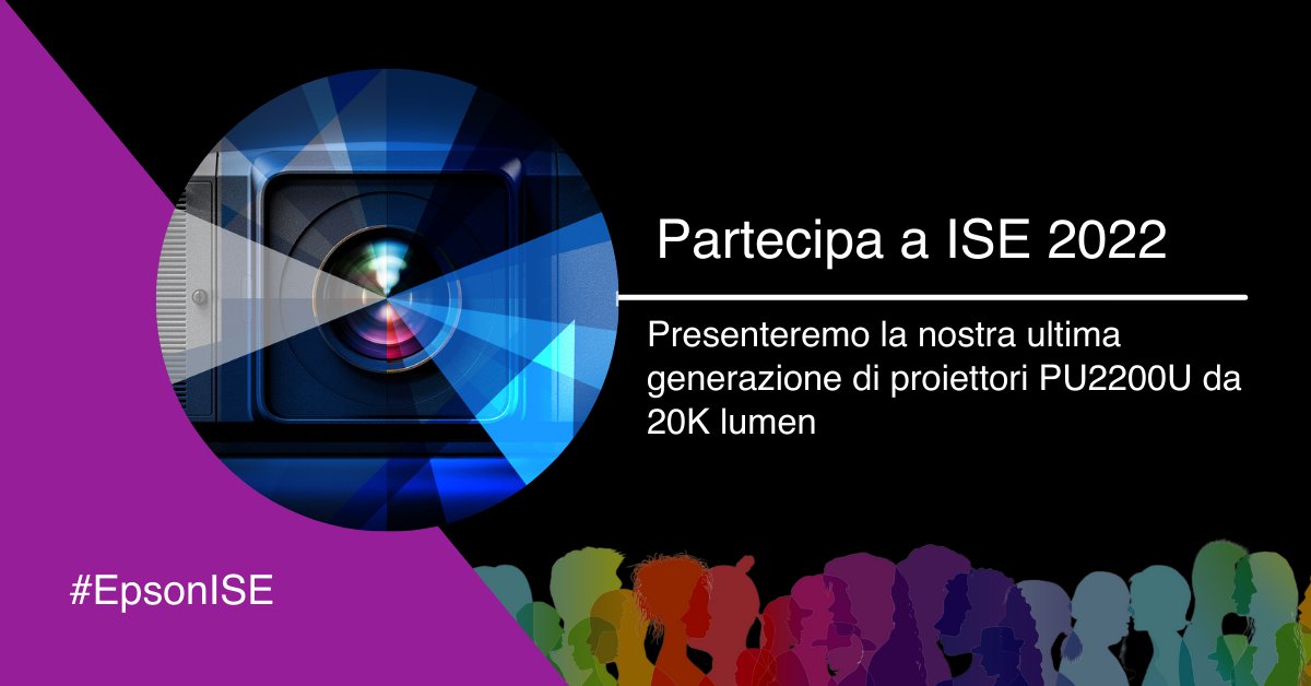 EpsonItalia's tweet photo. #ISE2022: presenteremo la nostra ultima generazione di #proiettori 3LCD ultraleggeri ad alta luminosità!
Padiglione 3, stand 3J100 dal 10 al 13 maggio!

#ISE2022 #EpsonISE #proiezione #proiettori https://t.co/B7Qo7SNNsY