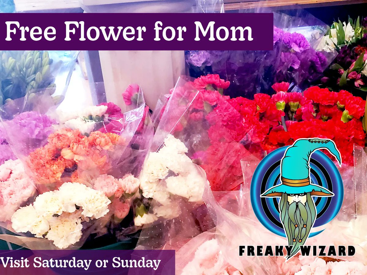 freaky_wizard's tweet photo. Mom's can play games for free and get a beautiful flower on Sat &amp; Sun this weekend, while they last. 
#MothersDay2022 #Giveaway #Barrie #barriemom #familyfun https://t.co/bF97mKx2PO
