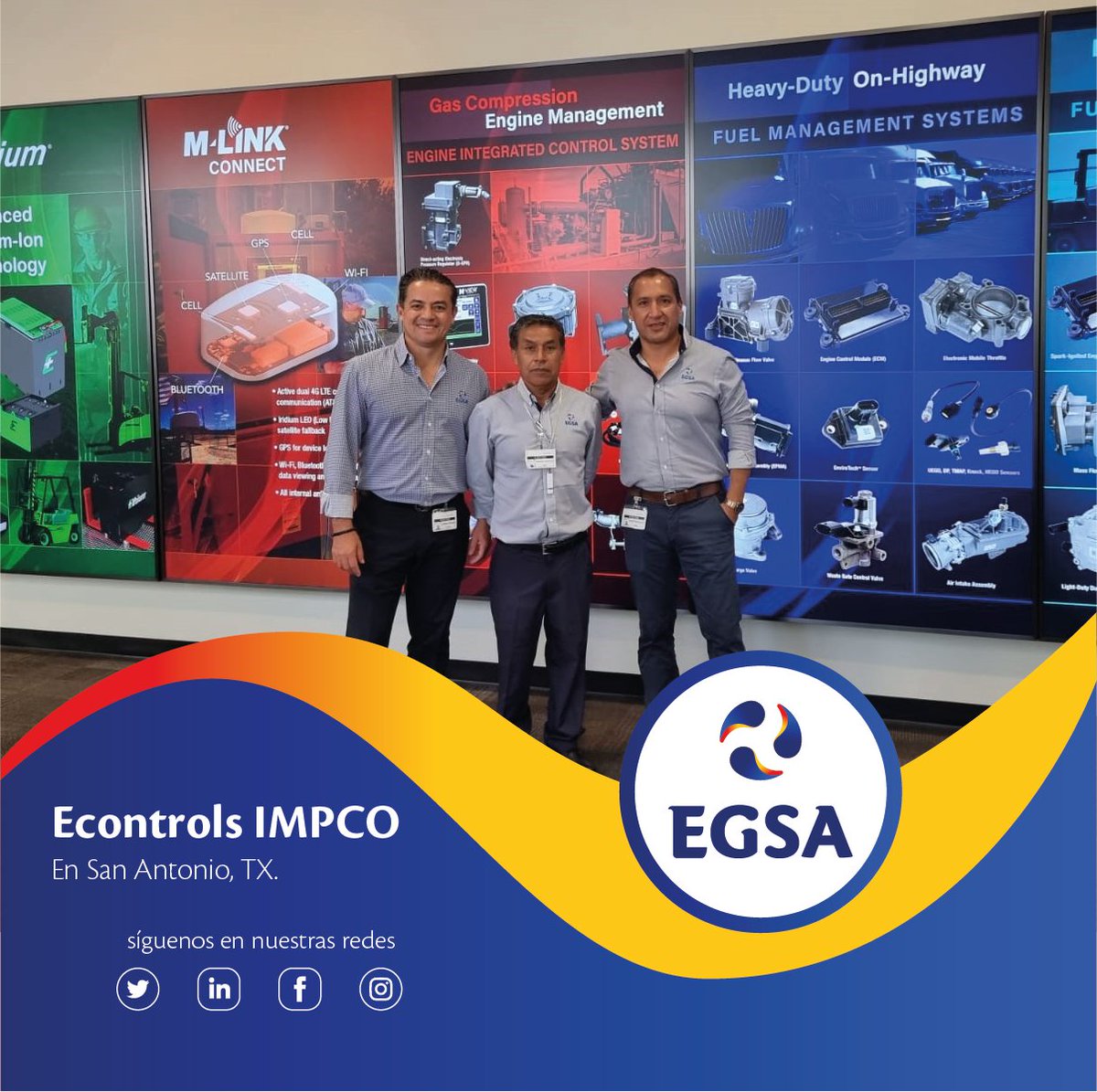 egsamx's tweet photo. Visita a San Antonio, TX. Econtrols #IMPCO Preparándonos para seguir a la vanguardia en tecnología y permitir que los motores de combustión interna funcionen de forma más limpia para el medio ambiente y más económica para el propietario.
#egsateam #MÁSFUERTESCONTIGO https://t.co/IdGKs1tFvc