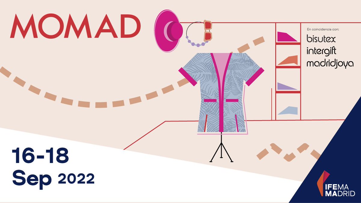 Estrenamos nueva imagen aprovechando la celebración de la segunda edición de #MOMAD22 del 16 al 18 de septiembre.

Agenda ya la fecha y ven a disfrutar del salón internacional de la moda, el calzado y los accesorios en <a href="/IFEMA/">IFEMA MADRID</a> MADRID. ➡️ ifema.es/momad

#SumandoTendencias
