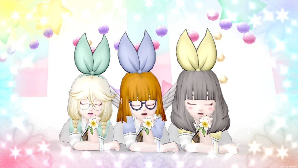 Paseli_dqx's tweet photo. #ぱみる
(ぱせり💚みみぃ💙るありす💛)

祝💮ペアドレ完成🎊🎉🎉

めっちゃgdgd考えてたのに
形になったら超💜可愛い‼️
モチベ⤴️⤴️⤴️

〃´ω`〃)𝑩𝑰𝑮𝑳𝑶𝑽𝑬────────── https://t.co/sAttmbQzyX