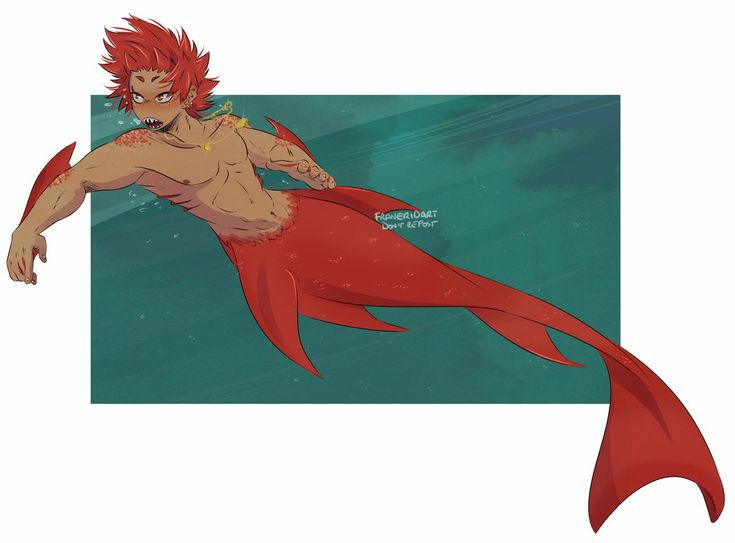 # ★ Eijiro Kirishima

         ー Pirate AU ー

Las sirenas no somos los monstruos que los humanos creen que somos.

       ─ ★;⠀Tritón | Alpha | Manzana.

(#BNHARP #bnhaAU)
