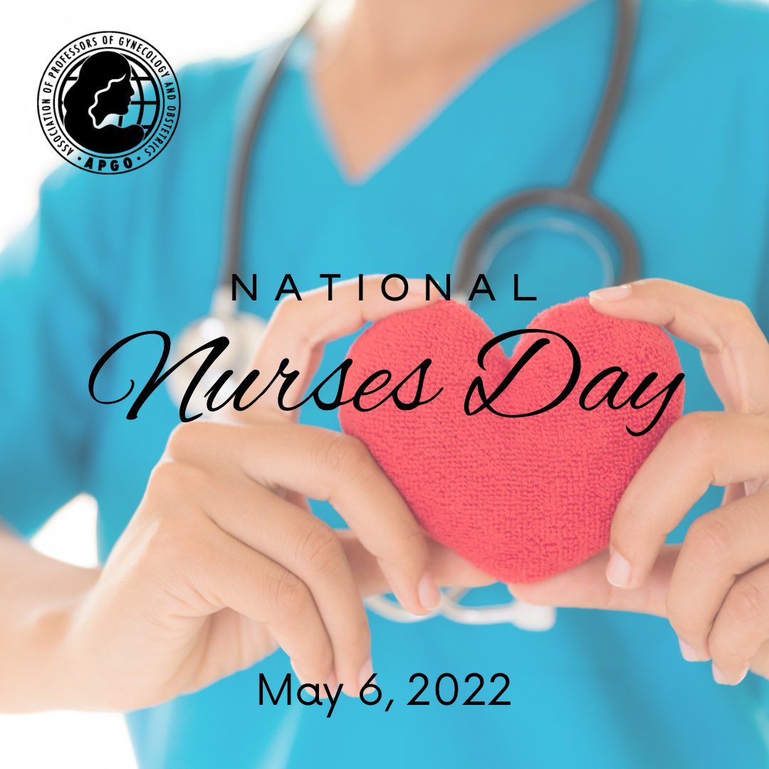 Often the first and last person to care for patients (not to mention every step in between), nurses are a critical part of every healthcare team. Today, on #NationalNursesDay, APGO would like to thank all of the nurses who help deliver and improve health care for women.