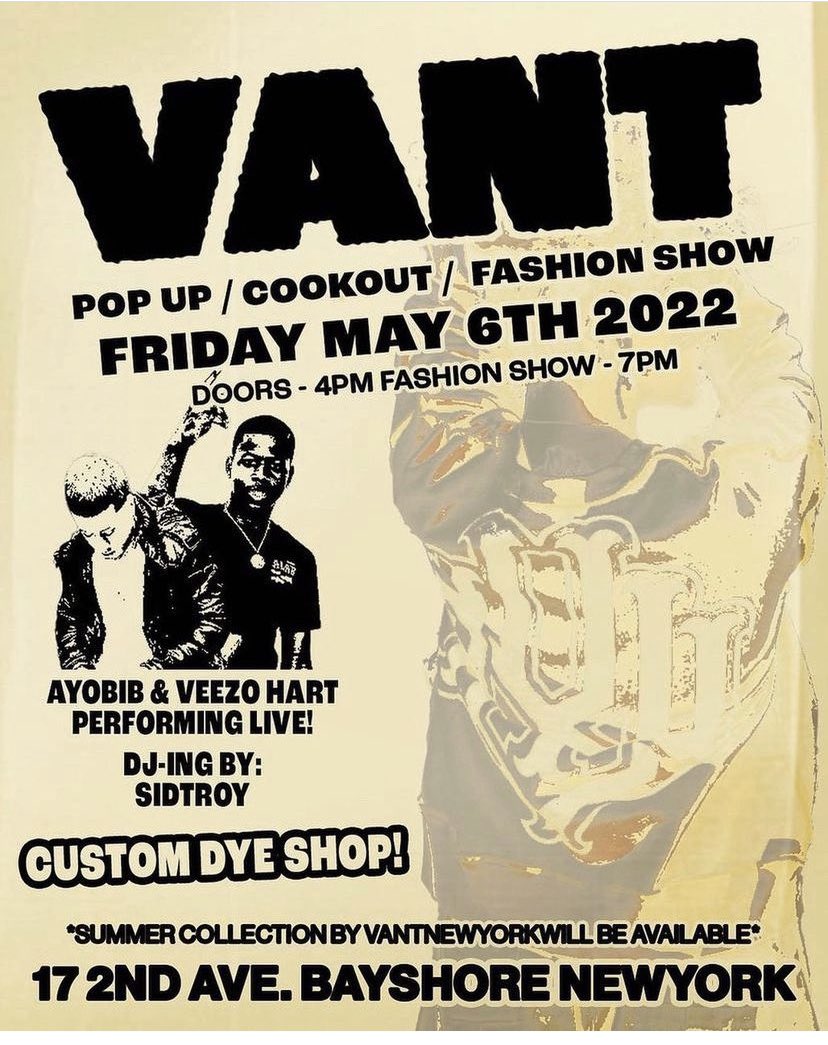 Today starting at 4pm Vant clothing pop up shop fashion show #fashion #clothes #clothingbrand #food #drinks