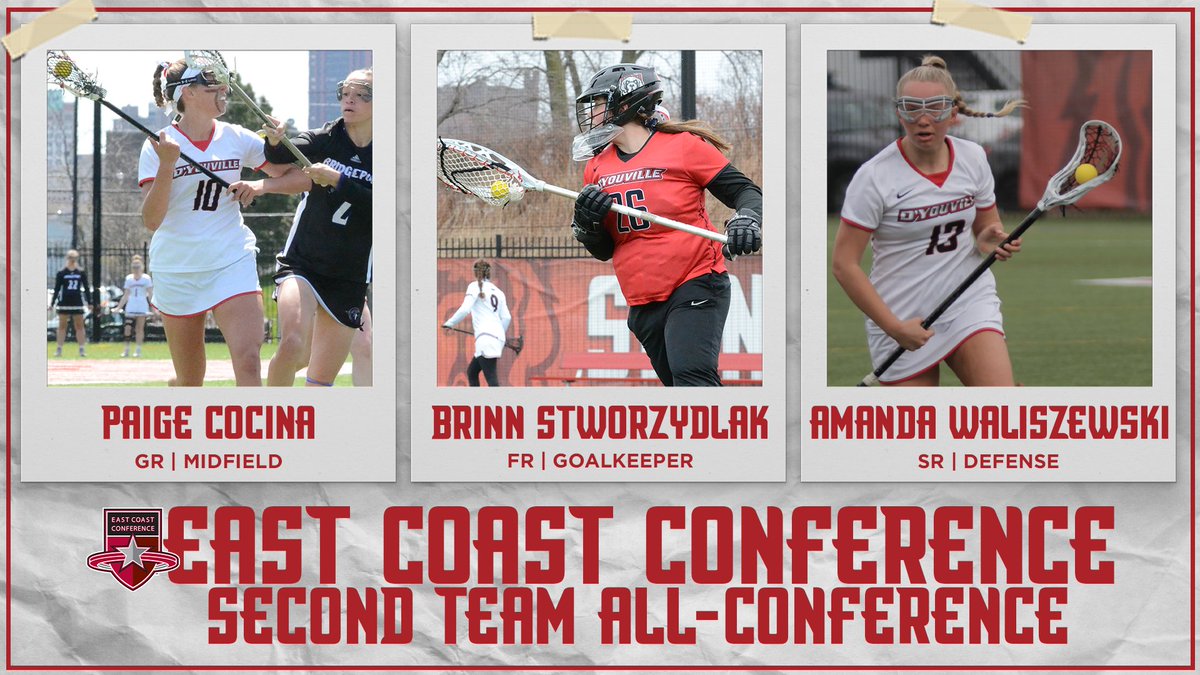dyouvillewlax's tweet photo. Paige Cocina, Brinn Stworzydlak, and Amanda Waliszewski get an ECC Second Team All-Conference nod for their performances on the field this year.

#GoSaints | #FeedTheDawgs | #UnityIsStrength https://t.co/SdAqts4Hl8