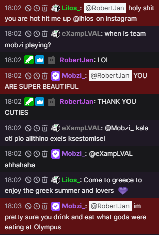 Greek chat best confirmed