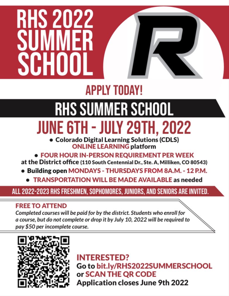 Interested recovering credits or enriching your learning over the summer? Enroll in summer school today!
