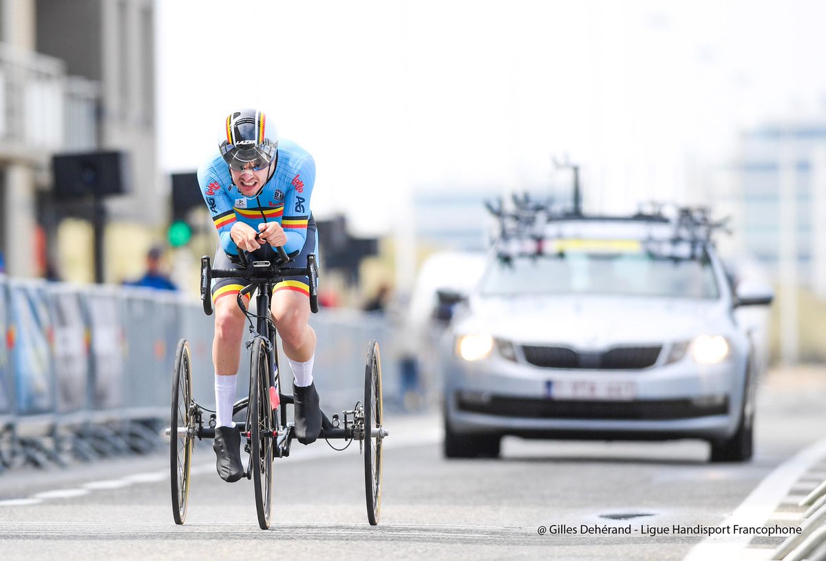ParanteePsylos's tweet image. 🥇🥈🥉🥉 Onze toprenners behaalden vier medailles in de tijdritten op de Wereldbeker Para-cycling in Oostende! Ook kudos voor 🥇 Maxime Hordies en @LigueHandisport! Morgen starten de wegritten! 🤘😎
#gsportvlaanderen #gwielrennen #paralympicteambelgium
@CyclingVL @SportVlaanderen