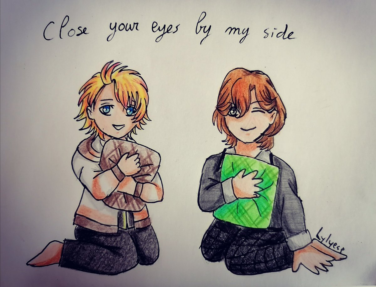 LylyEsp's tweet photo. Chibi Syo and chibi Reiji are ready for their sleepover time 🌛💗💚💤
With @KuruSyo_loving and @ReijiLovesYou
#utapri #ShiningLive #KotobukiReiji #KurusuSyo #townevent #sketchoftheday https://t.co/3i64WxPtjb