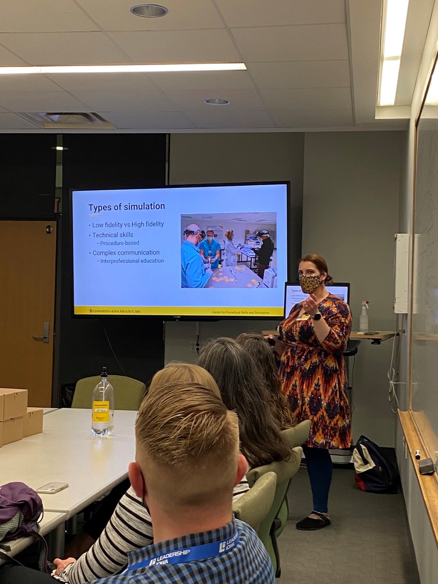 uiowa_cpss's tweet photo. The Association of Business and Industry Foundation invited #UIHC_CPSS to talk some basics in simulation. What better place to start than the importance of sutures and knot tying. Our very own Julie Hartman had the honors of speaking to the group! #IowaABI
https://t.co/ssU1uVkqQ8 https://t.co/y5pPytJAYi